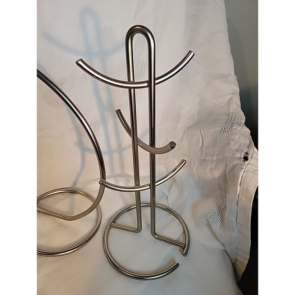Matching Mug Rack And Banana Stand Heavy Stainless 15" And 13" Tall - Picture 3 of 6